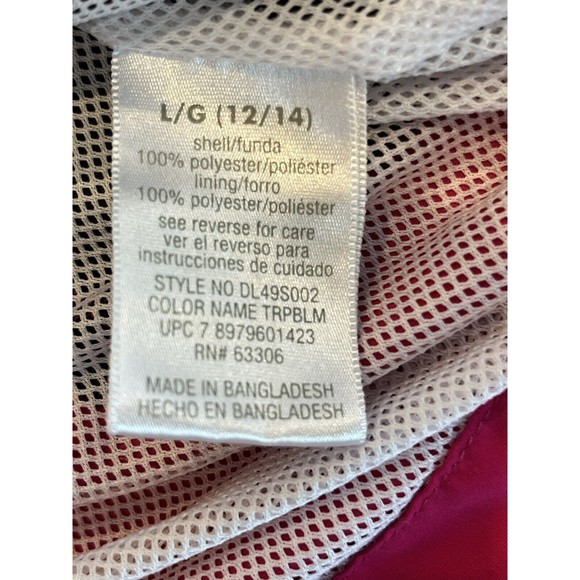 Danskin Now Womens Pink and Black jacket XL 16-18 windbreaker zip up. - Picture 5 of 7